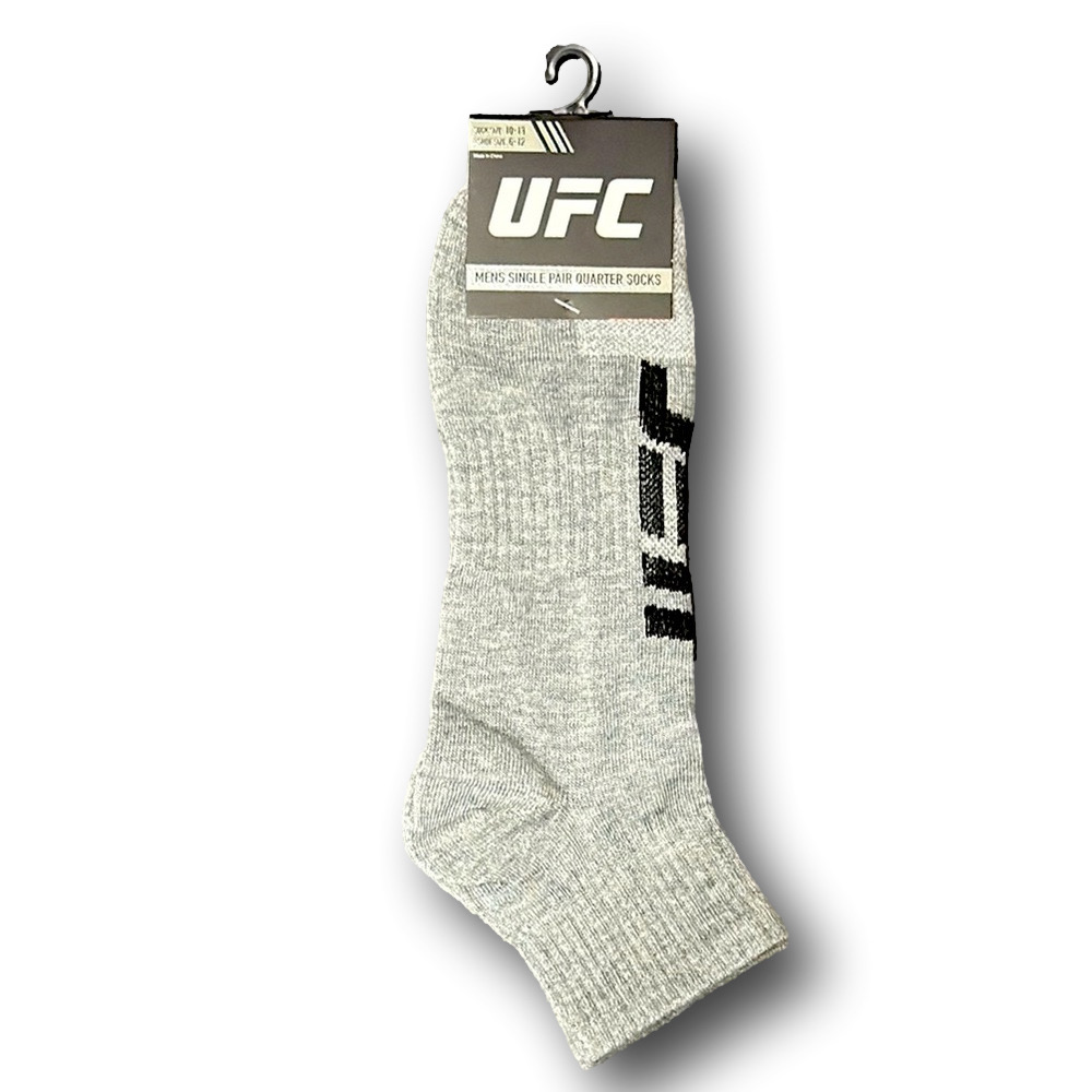 3/$20 UFC Ultimate Fighting Championship Logo Athletic Quarter Socks - NWT
